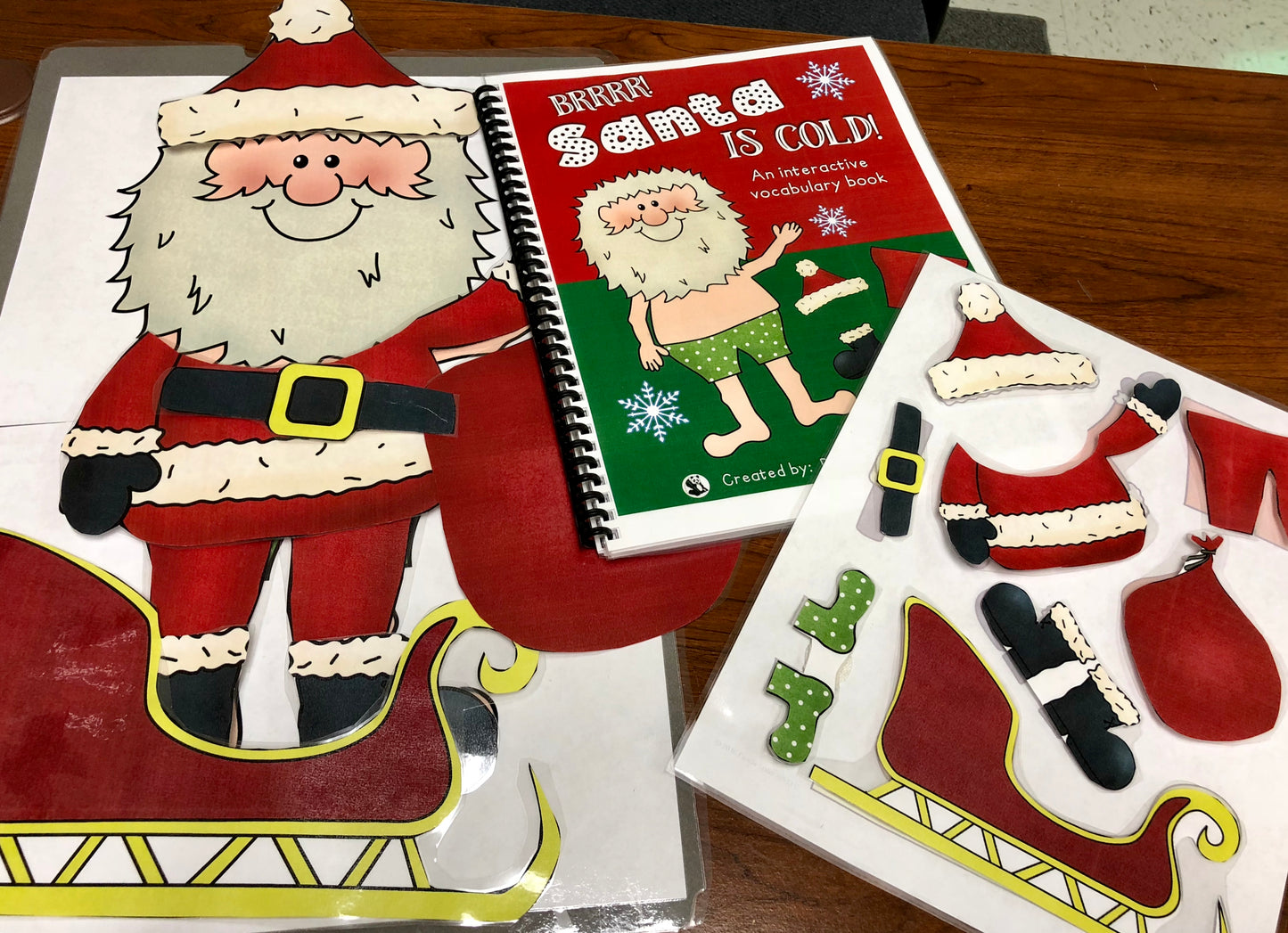 Santa is Cold Interactive Book + Activities (Print & Make Book)
