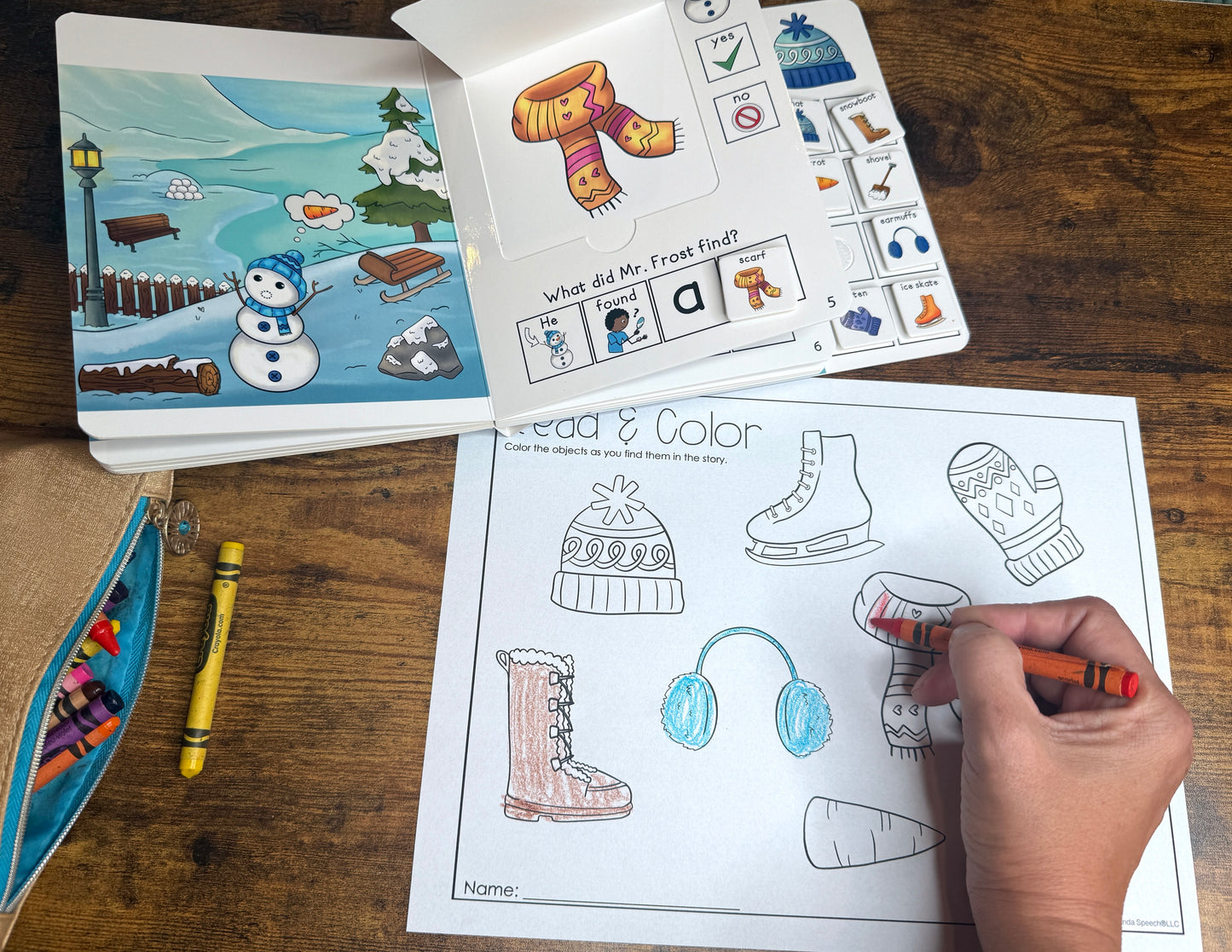 Mr. Frost Lost His Nose ~ Lift-a-Flap Board Book + downloadable extras
