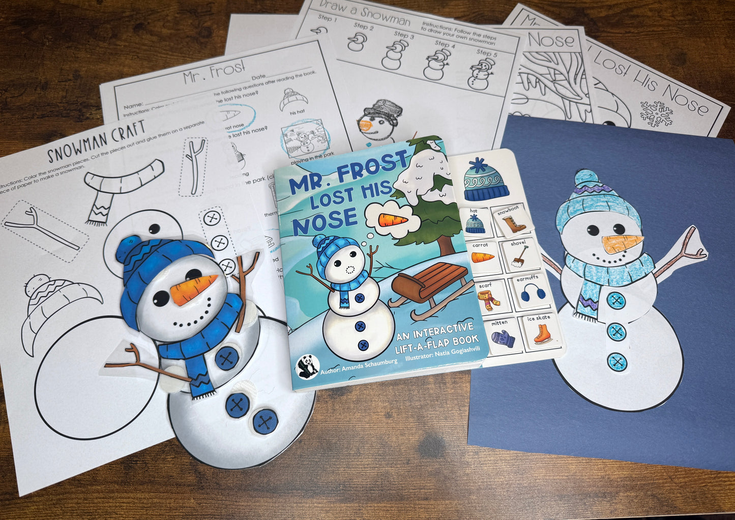 Mr. Frost Lost His Nose ~ Lift-a-Flap Board Book + downloadable extras