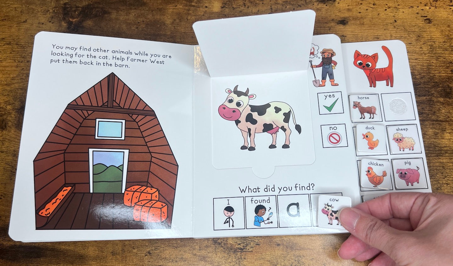 Where is the Barn Cat?  ~  Lift-a-Flap Board Book + downloadable extras (FARM Theme)