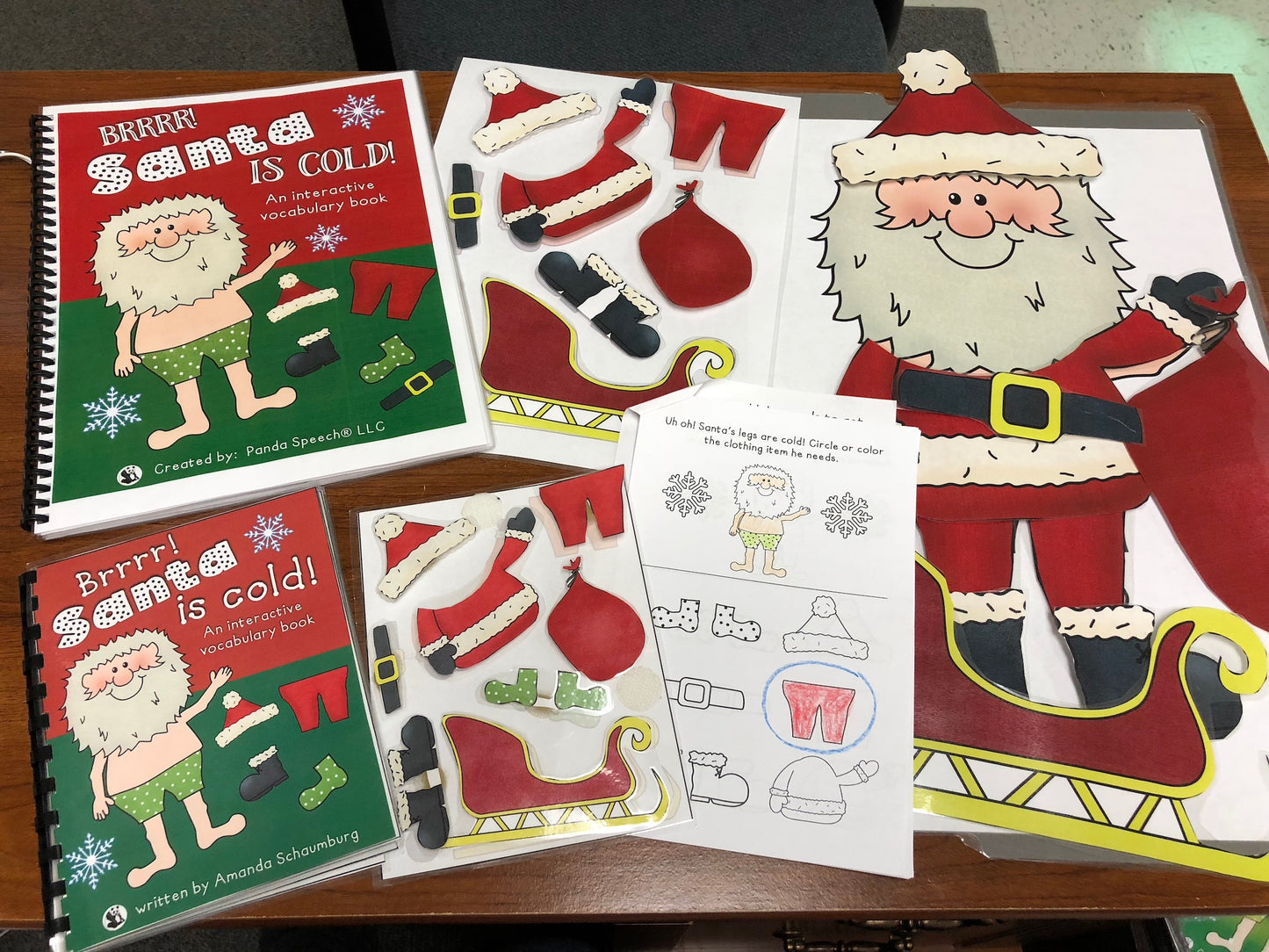 Santa is Cold Interactive Book + Activities (Print & Make Book)