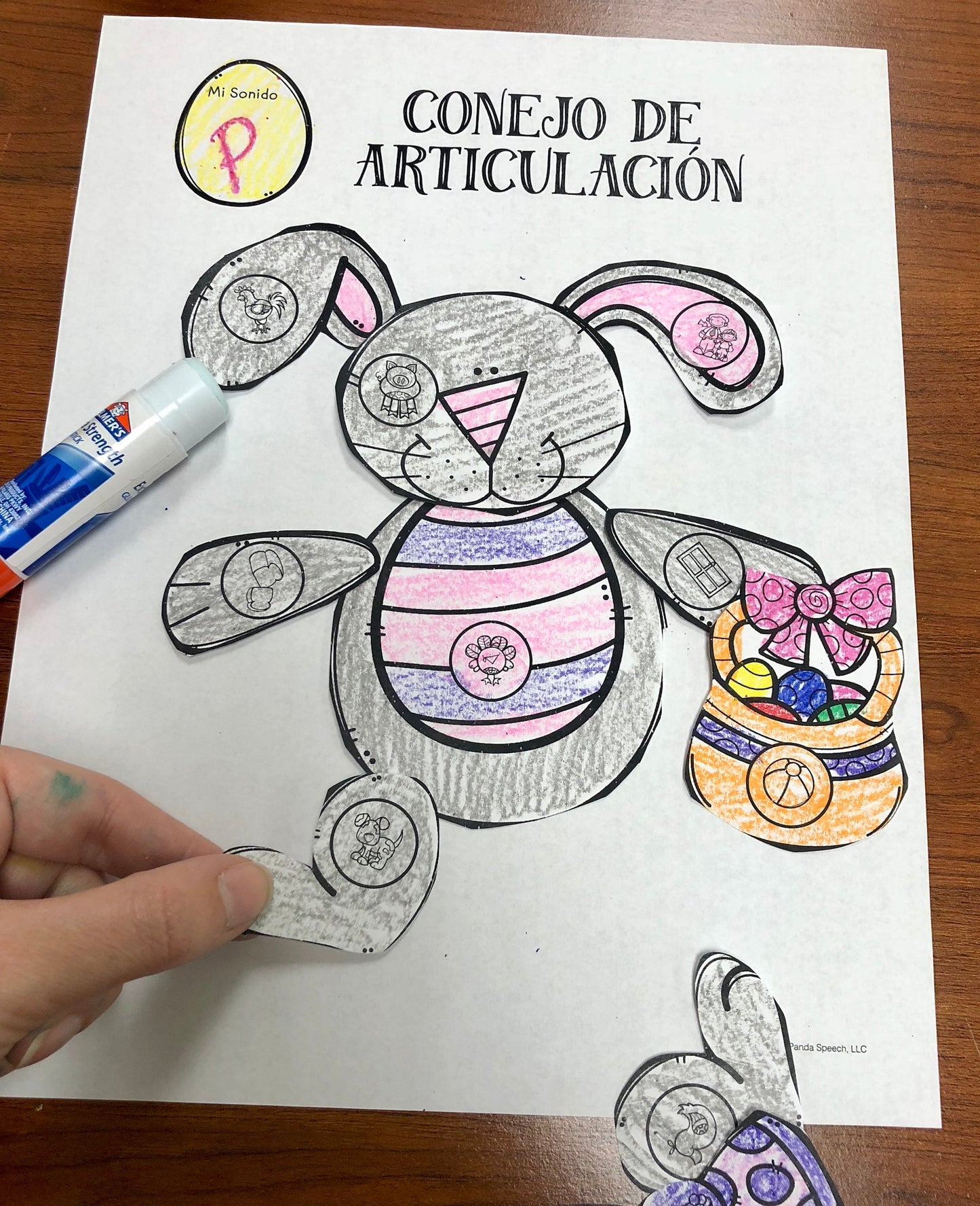 Conejo De Articulación~ Speech Therapy Cut & Paste Craft in Spanish