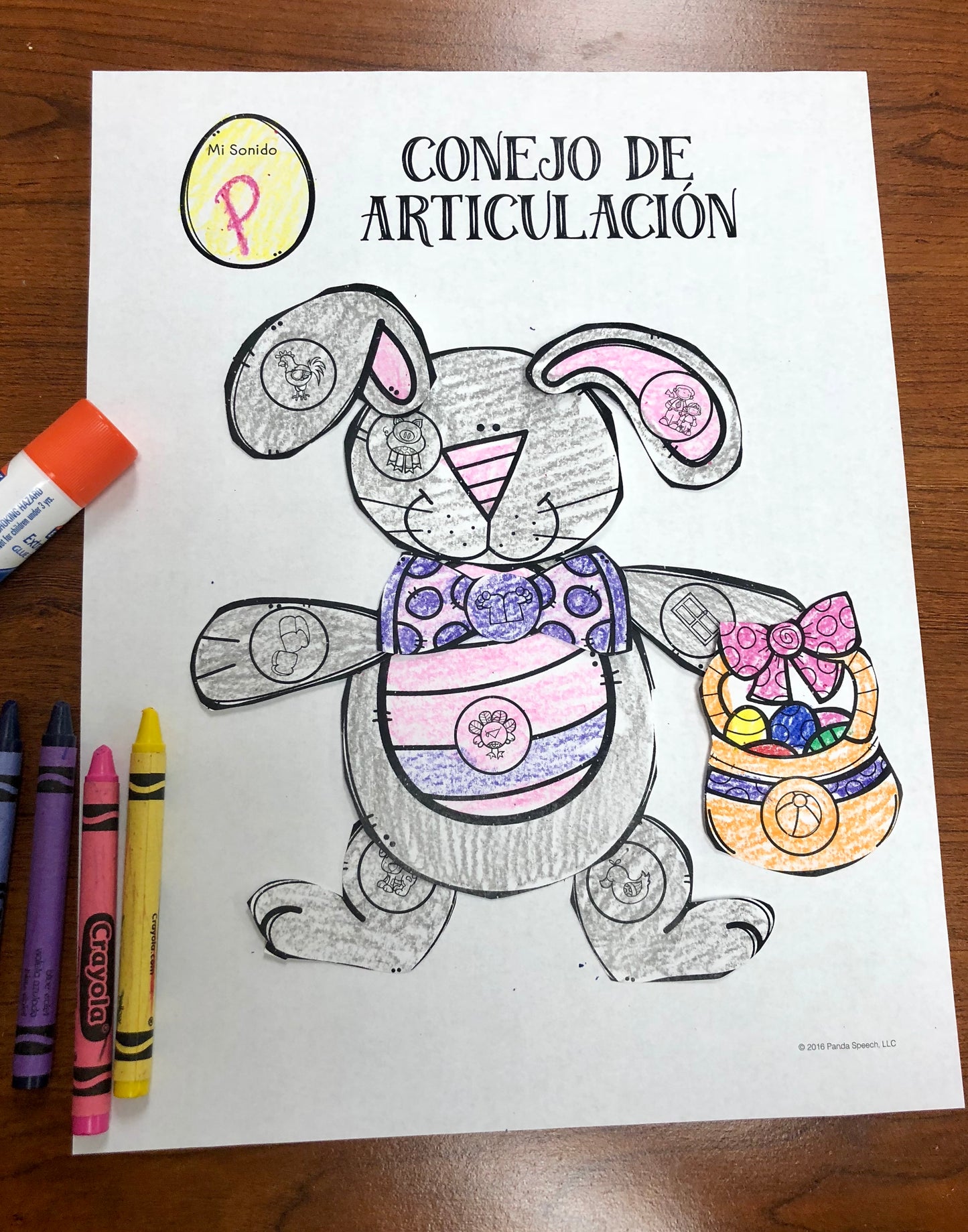 Conejo De Articulación~ Speech Therapy Cut & Paste Craft in Spanish