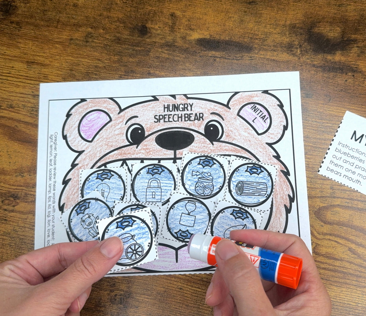 Hungry Bear Speech ~ One Page Speech and Language Craft