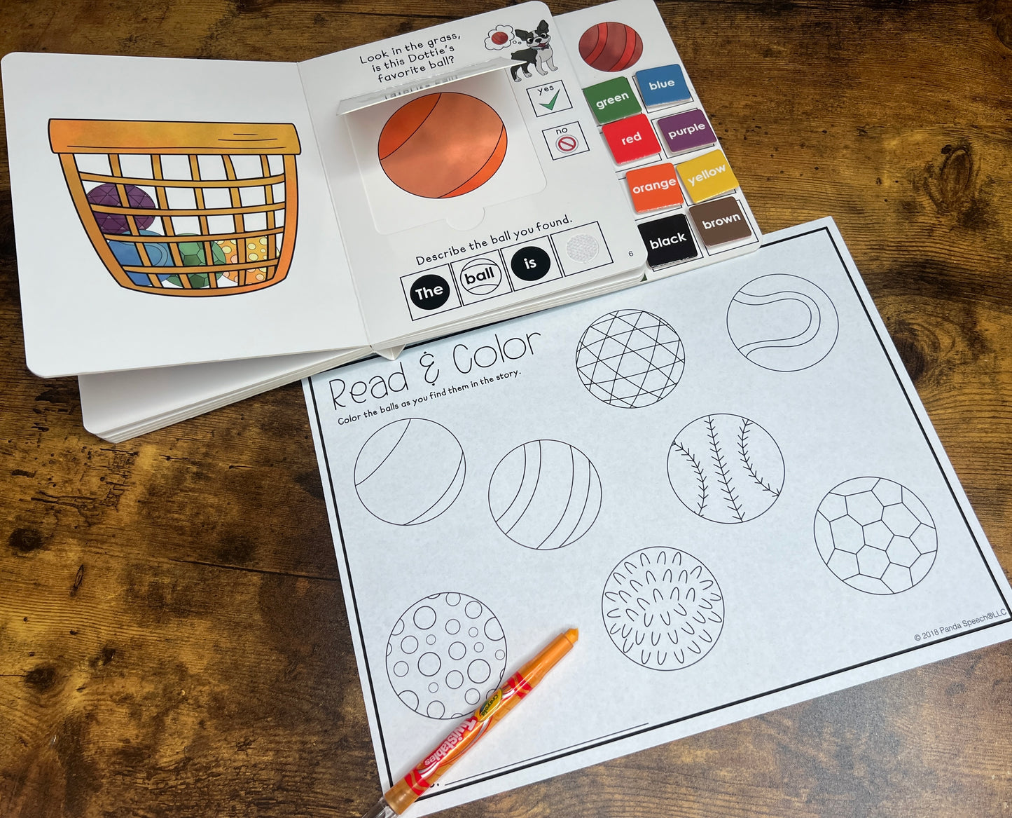 Dottie's Favorite Ball ~ Lift-a-Flap Board Book + downloadable extras