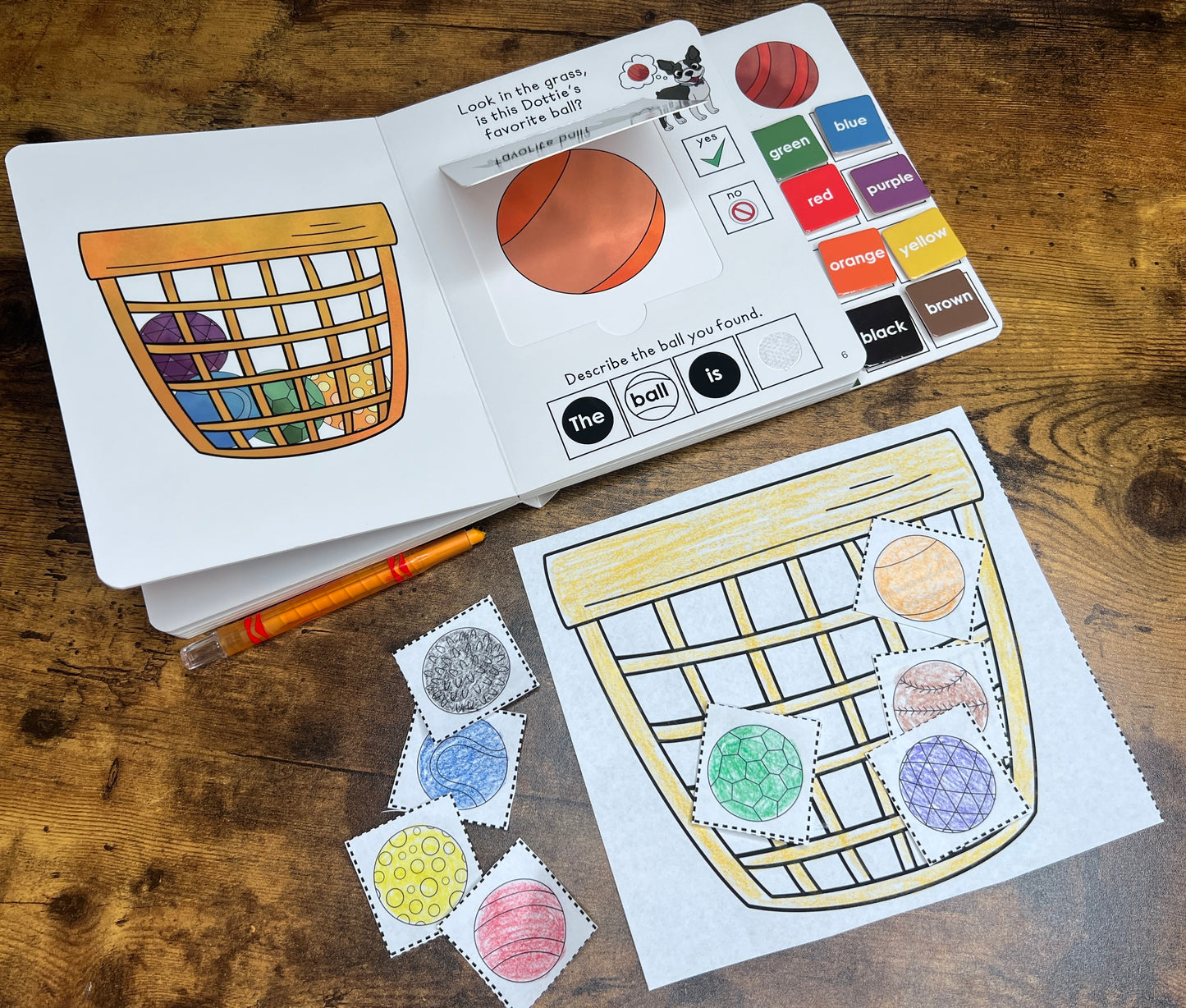 Dottie's Favorite Ball ~ Lift-a-Flap Board Book + downloadable extras
