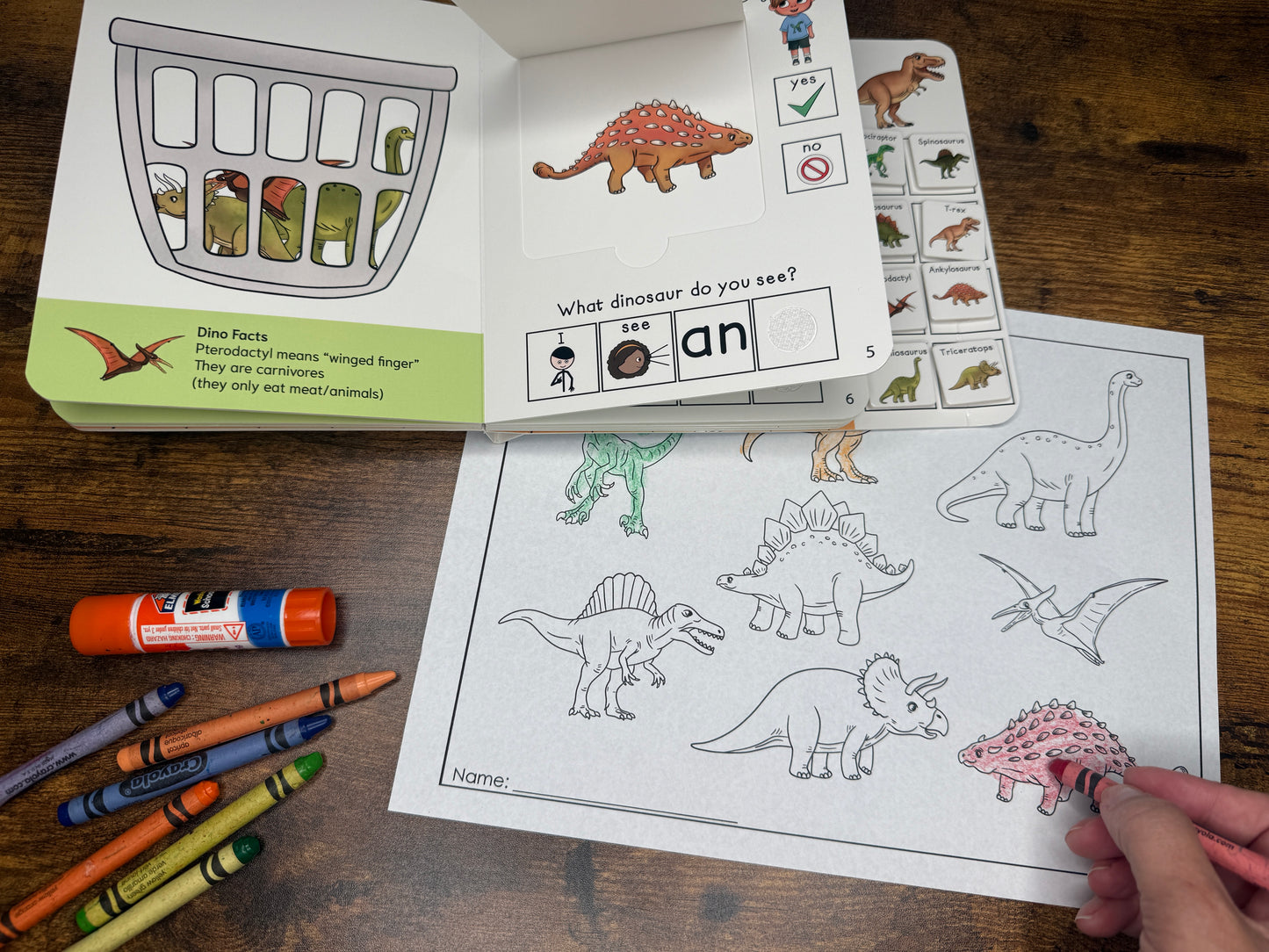 NEW! Time to Rest T-Rex ~ Lift-a-Flap Board Book + downloadable extras