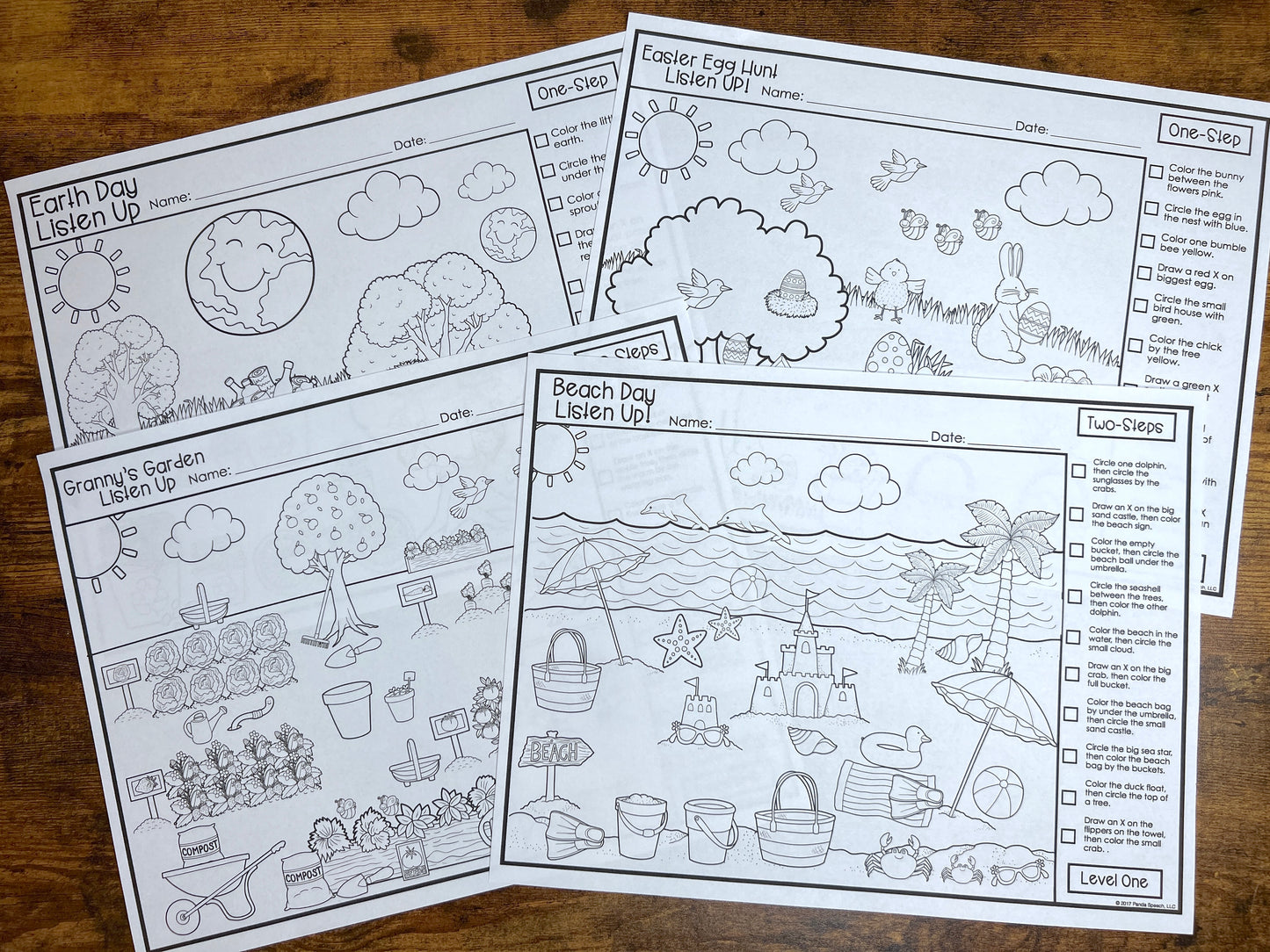 Premium Listen Up Following Directions Pack #2 Worksheets LIMITED TIME OFFER