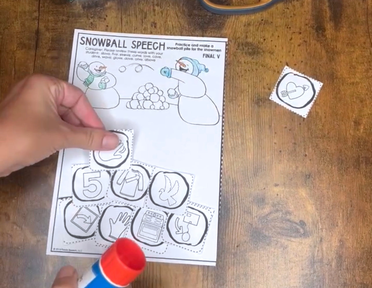 Speech Snowballs ~ One Page Articulation & Language Craft