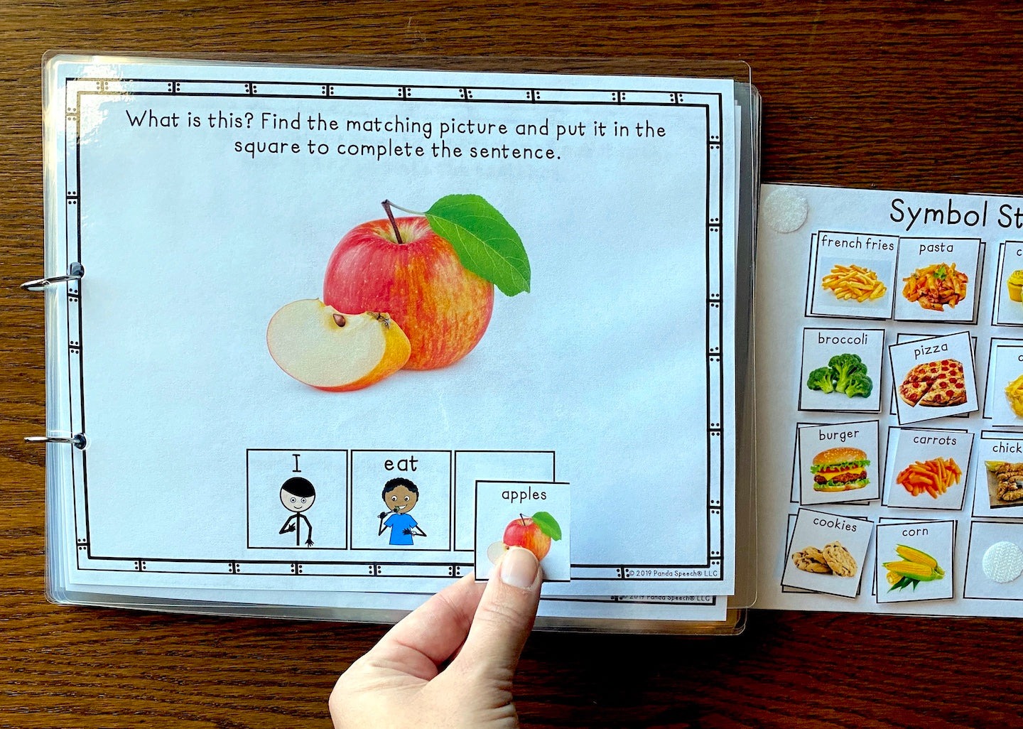 Real Photo Functional Vocabulary Book: What We Eat   Print & Make Book