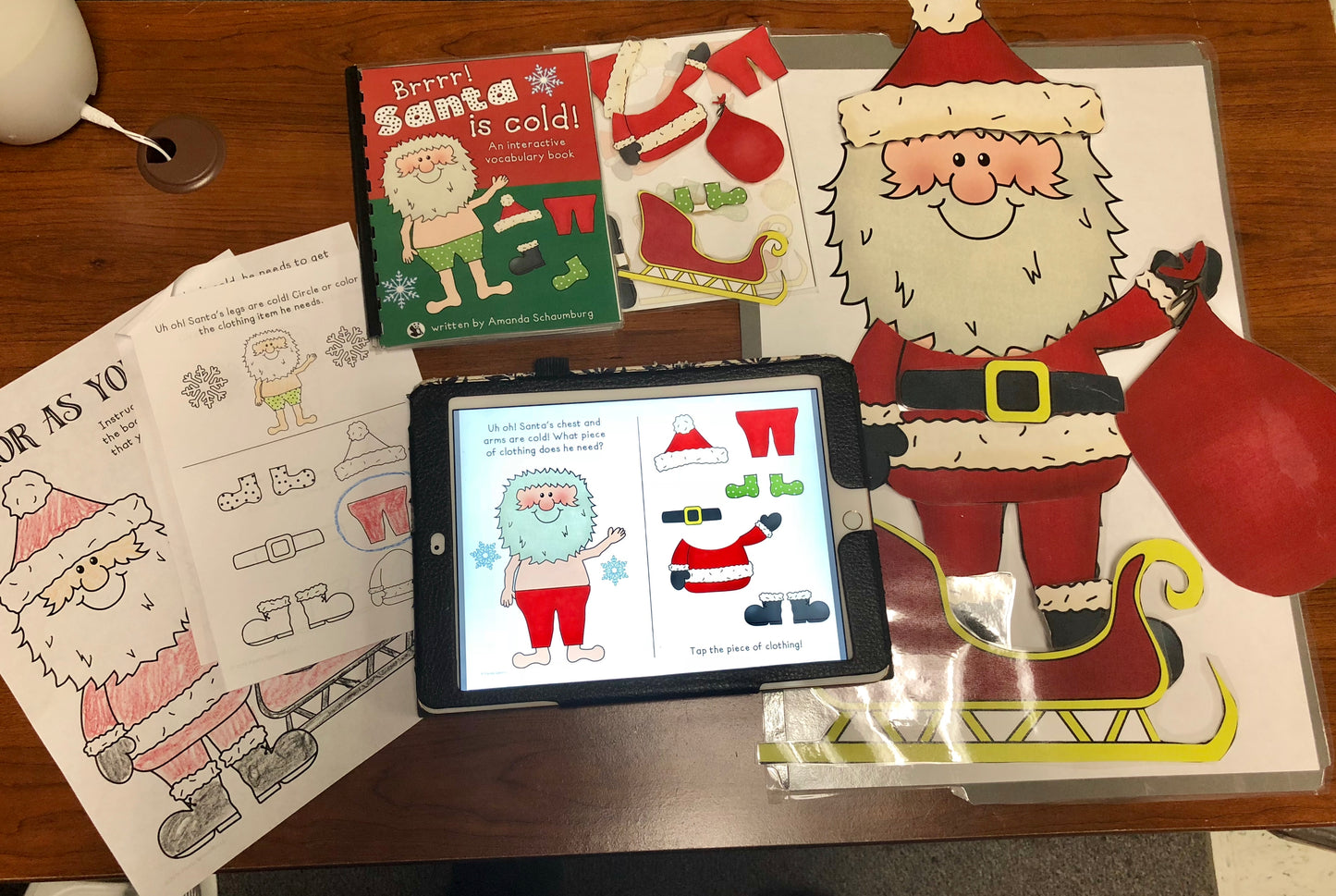 Santa is Cold Interactive Book + Activities (Print & Make Book)