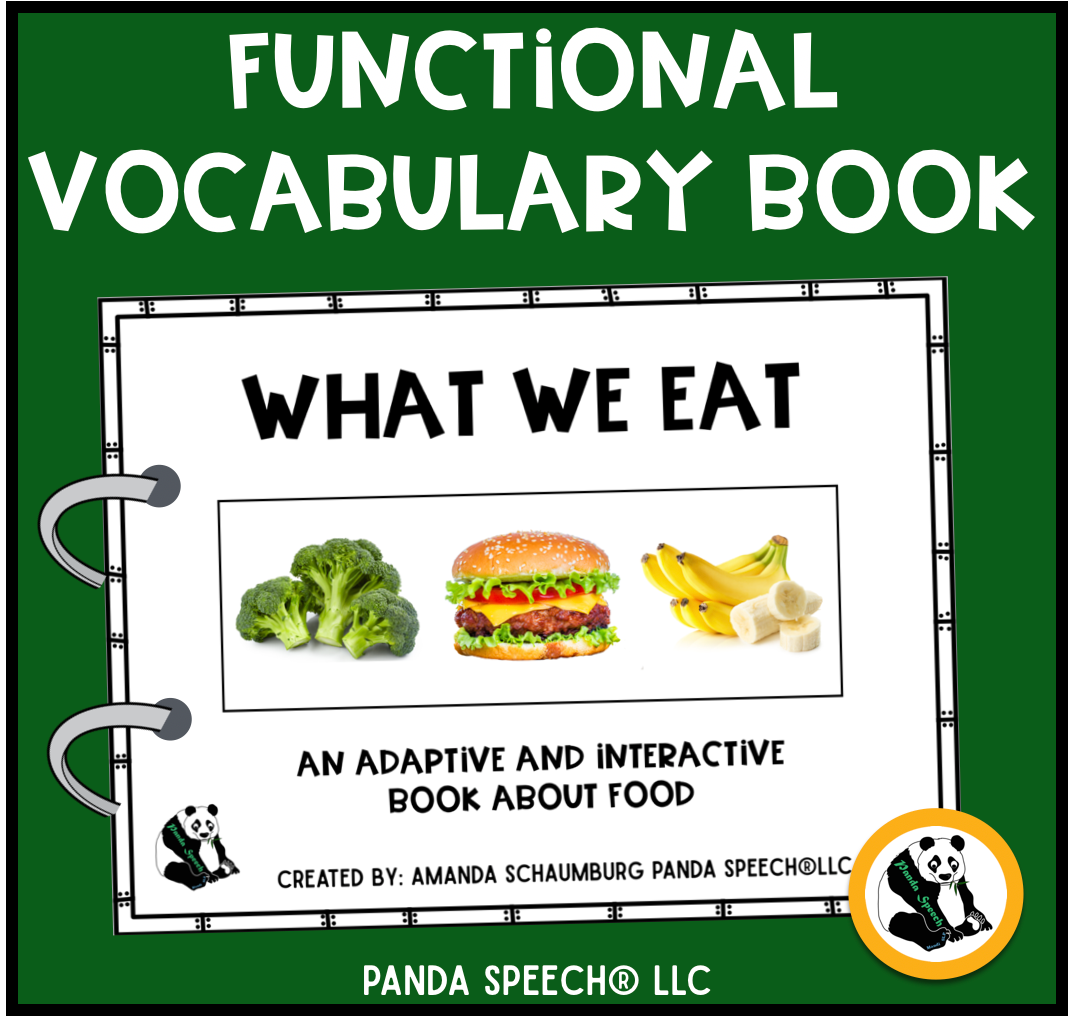 Real Photo Functional Vocabulary Book: What We Eat   Print & Make Book