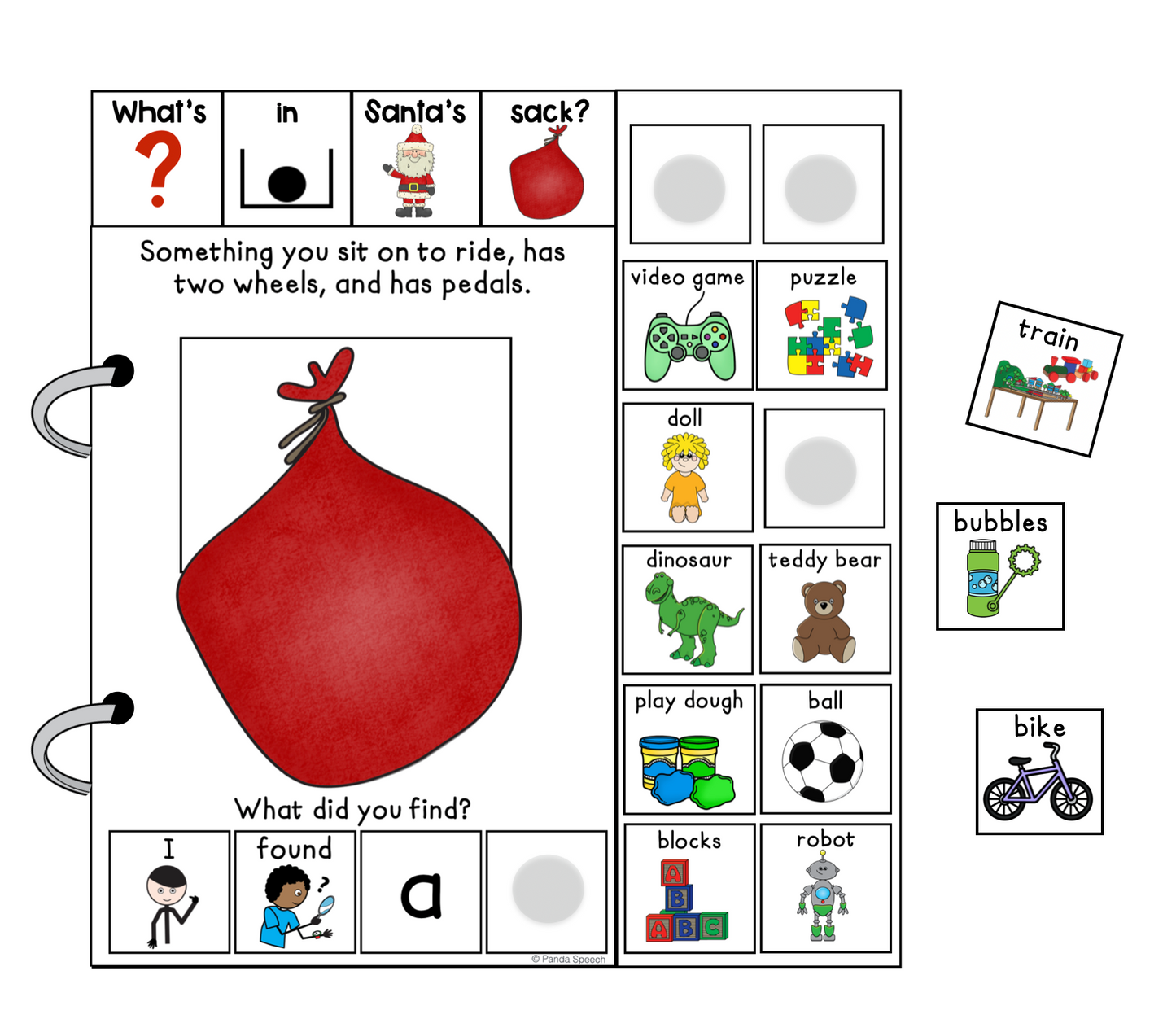 What's in Santa's Sack? (Print & Make Book)