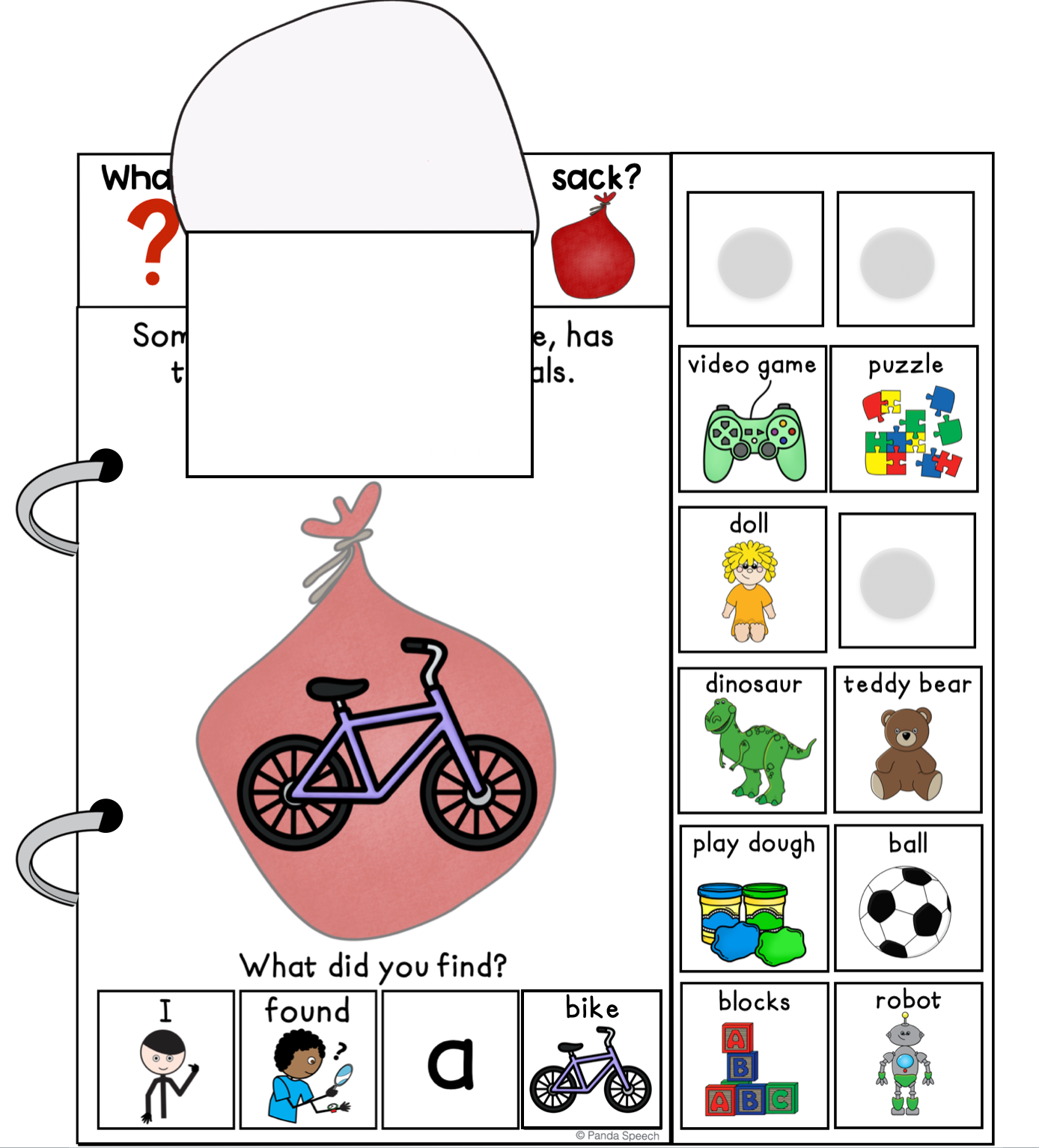 What's in Santa's Sack? (Print & Make Book)