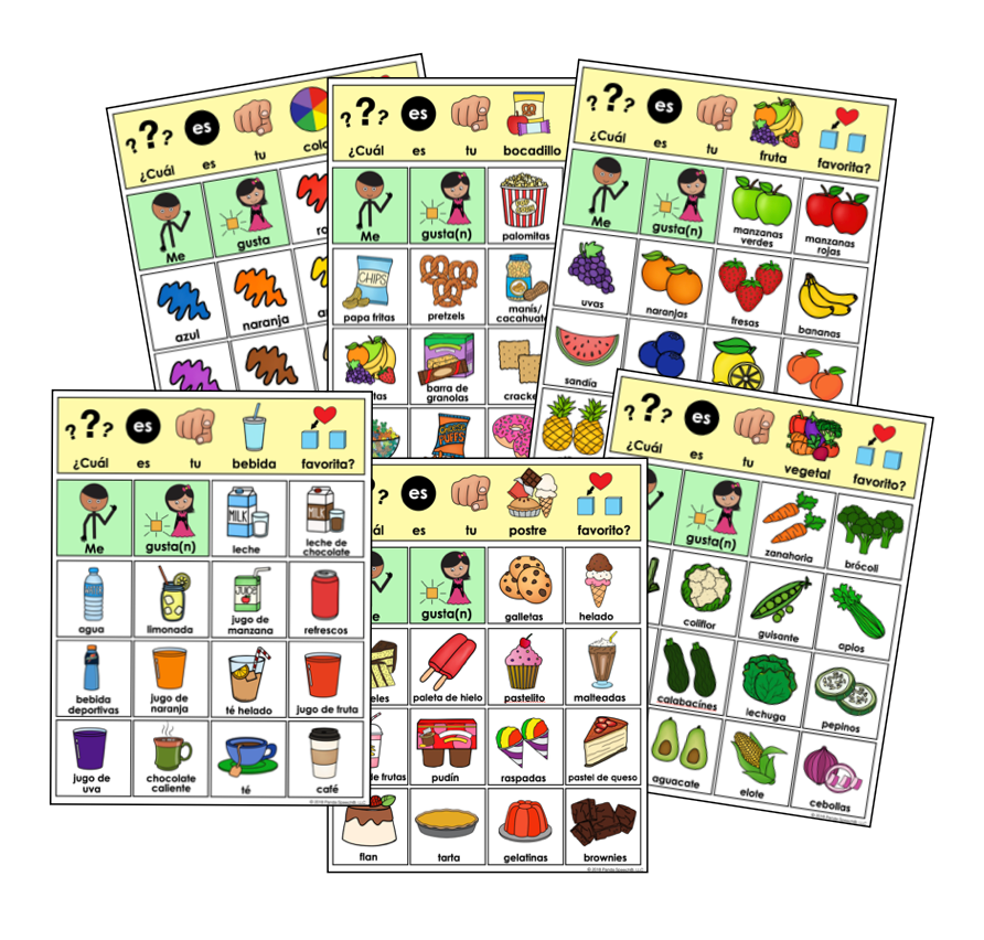 Mis Favoritos (My Favorites) Boards ~ Speech Therapy ~ AAC