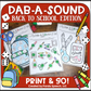 Dab a Sound Back to School Edition ~ Print & Go for Articulation SpeechTherapy