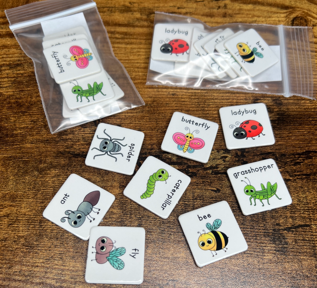 Extra Picture Symbol Pieces for Jacob's Bug Collection