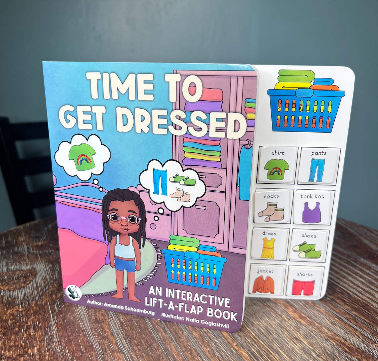 Time to Get Dressed  ~  Lift-a-Flap Board Book + downloadable extras (Clothing Theme)