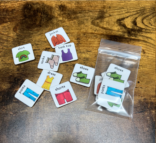 Extra Picture Symbol Pieces for Time to Get Dressed