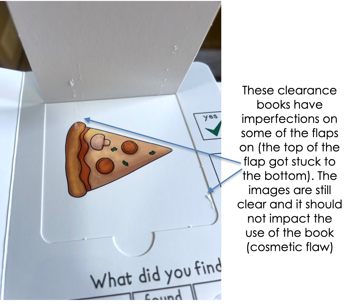 Clearance Jenna's Lunch (opened-like new)  ~  Lift-a-Flap Board Book + downloadable extras (Clothing Theme)