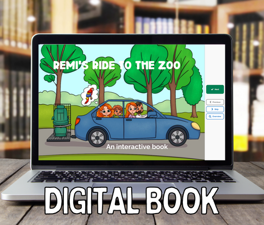 Remi's Ride to the Zoo DIGITAL BOOK (BOOM Card Book)