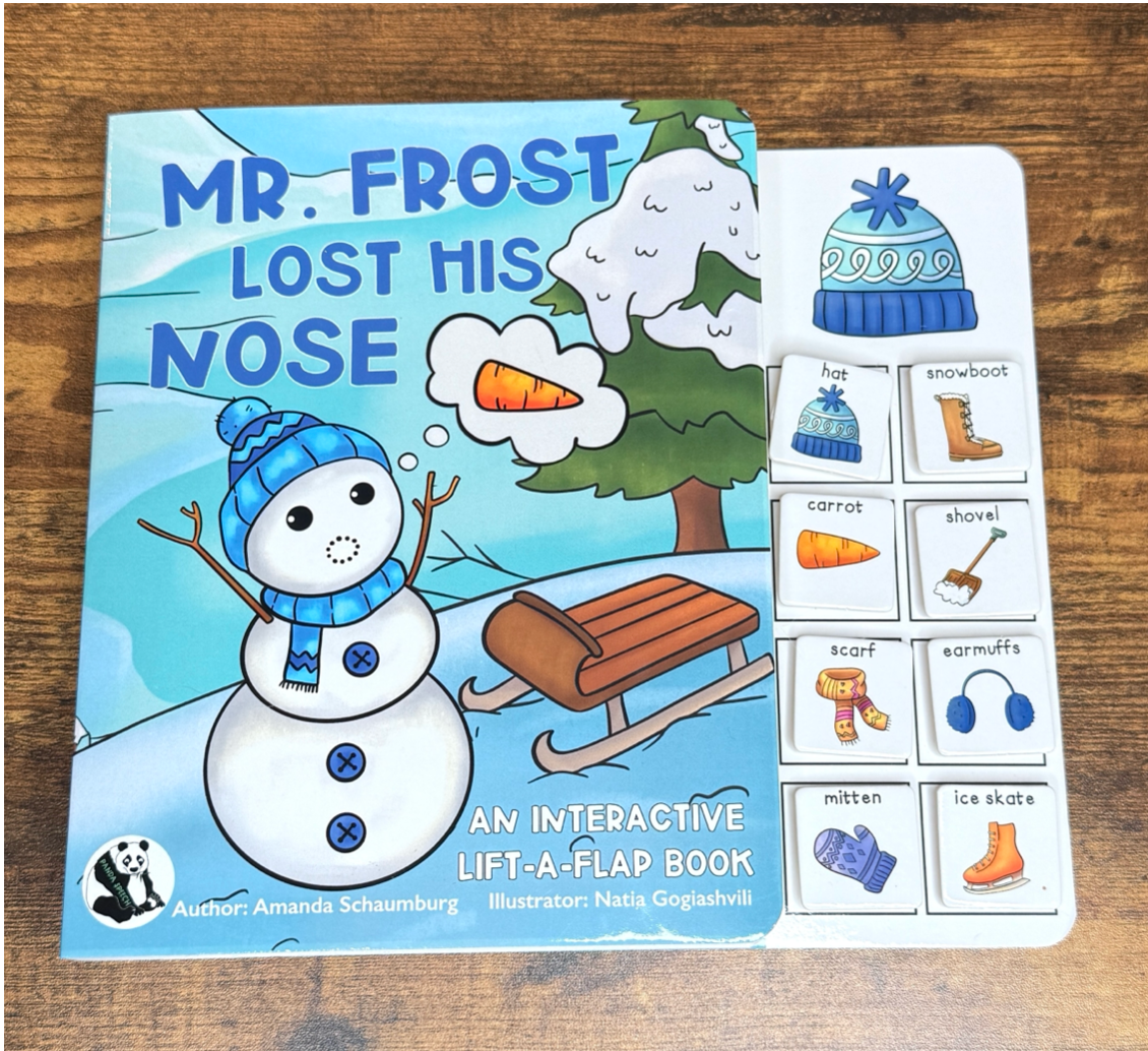 Mr. Frost Lost His Nose ~ Lift-a-Flap Board Book + downloadable extras