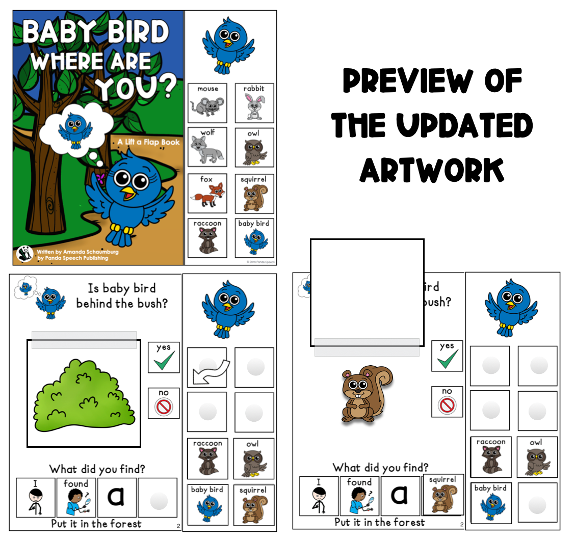 Baby Bird Where are You? LIft a Flap Book (Print & Make Book)