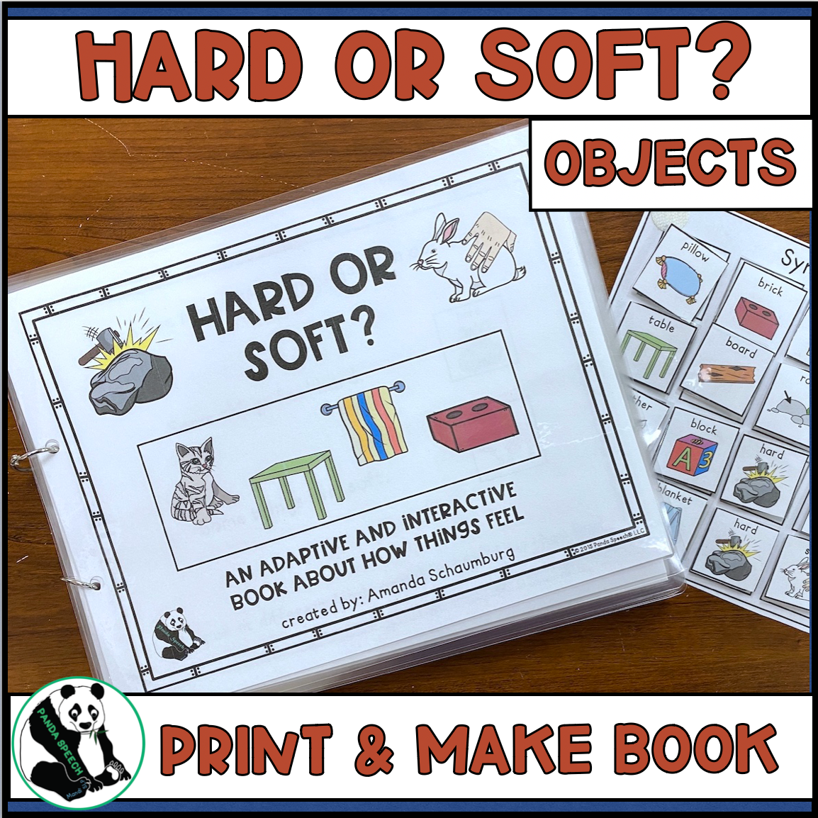 Functional Vocabulary Book: Hard of Soft? Print & Make Book