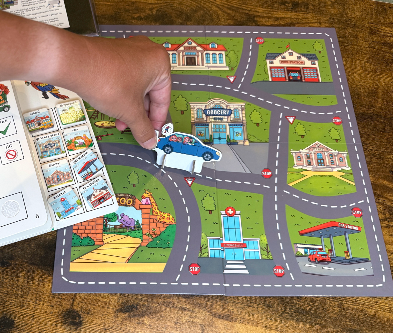 Toy Map Story Companion Set for Remi's Ride to the Zoo