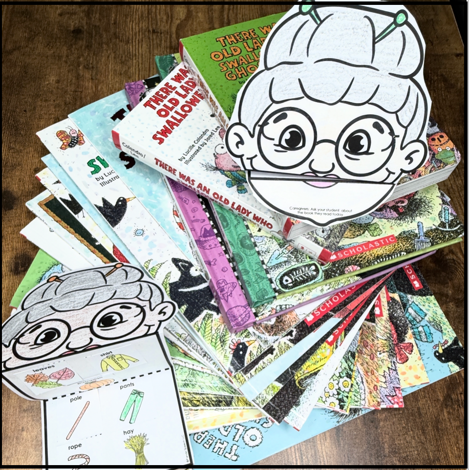 Old Lady Story Retell Gobblers ~ Story Companion