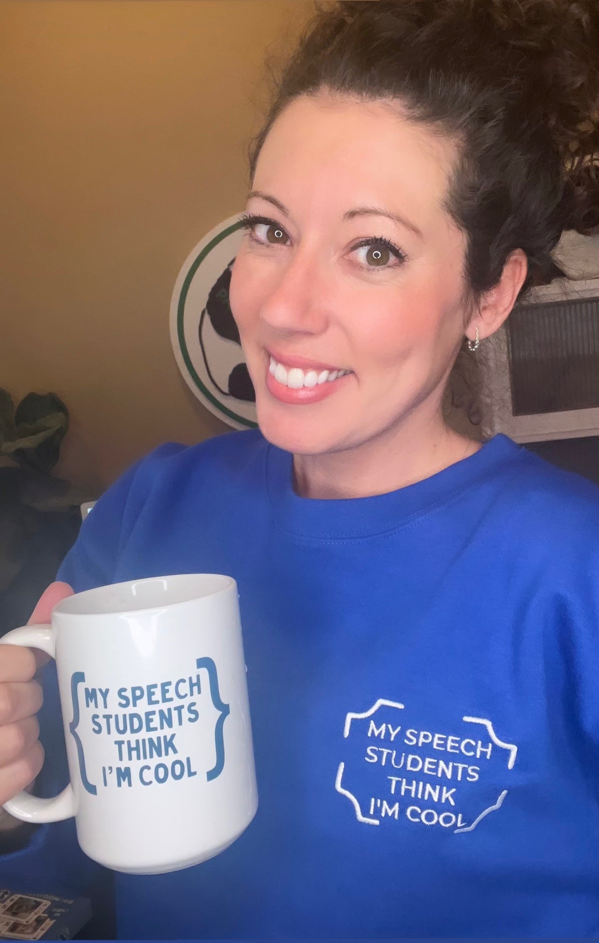 "MY SPEECH STUDENTS THINK I'M COOL" Embroidered Sweatshirt