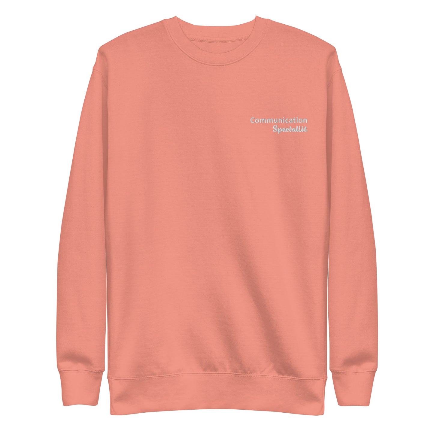 "Communication Specialist" Embroidered Sweater