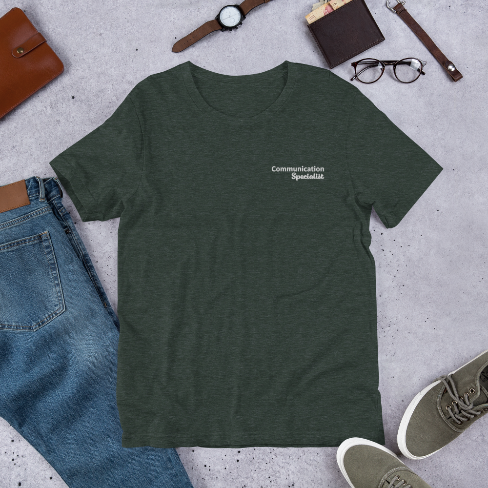 "Communication Specialist" Embroidered Tee