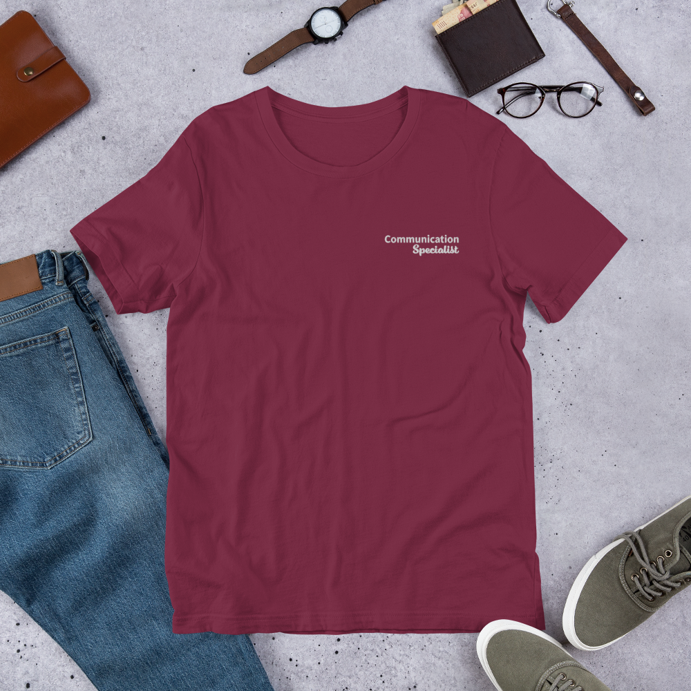 "Communication Specialist" Embroidered Tee