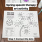 Double Dotting Speech Flower ~ A Speech Therapy Art Activity