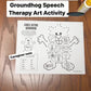 Double Dotting Speech Groundhog ~ A Speech Therapy Art Activity