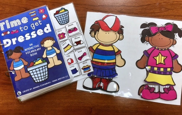 Time to Get Dressed! Lift a Flap Book (Print & Make Book)