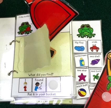 What's in the Sand? Lift a Flap Book  (Print & Make Book)