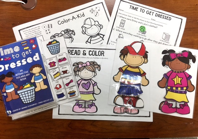 Time to Get Dressed! Lift a Flap Book (Print & Make Book)