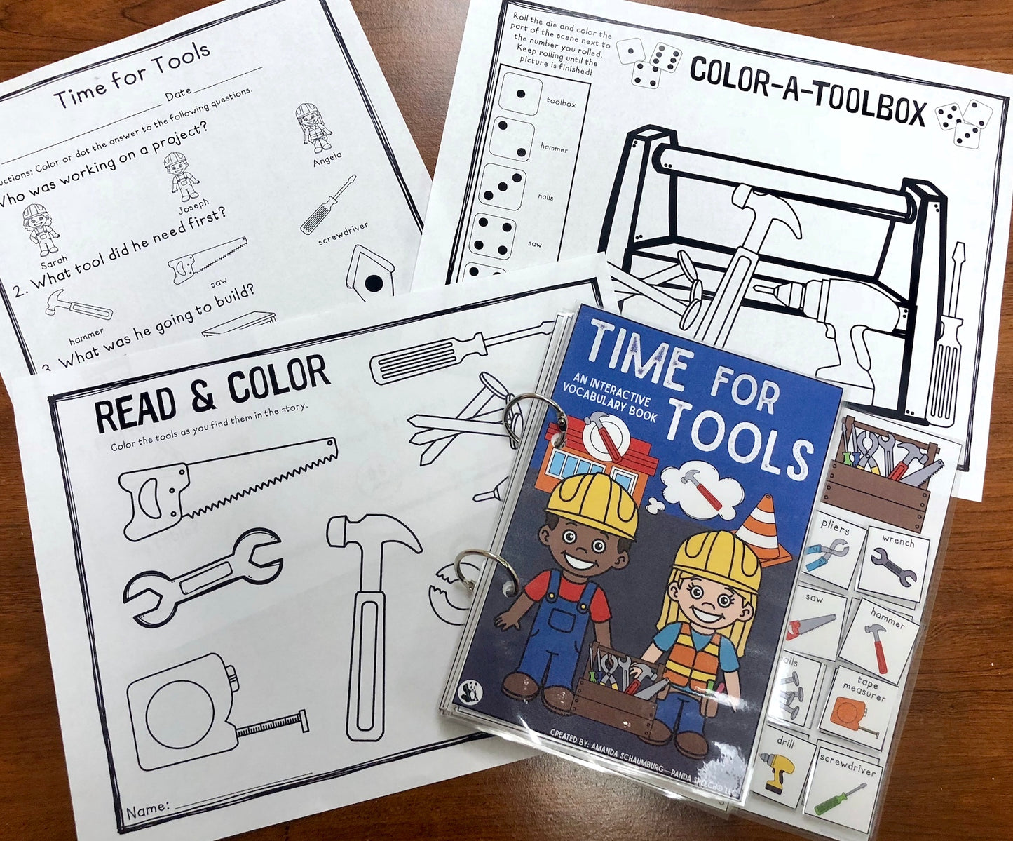 Time for Tools Lift a Flap Book (Print & Make Book)