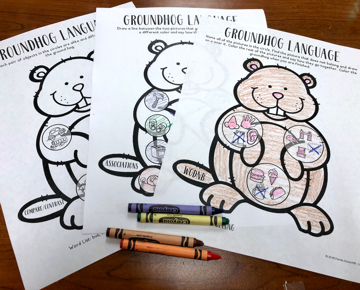 Groundhog Shadow Craft ~ Speech Therapy Activity