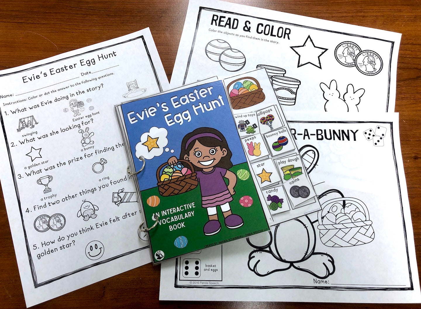 Easter Egg Hunt Lift a Flap Book  (Print & Make Book)