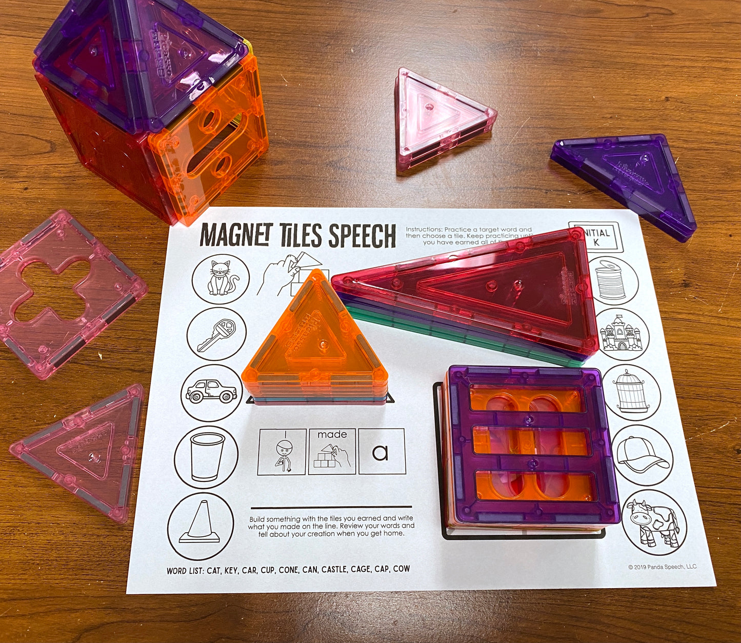 Magnet Tiles Speech Toy Companion for Articulation Skills