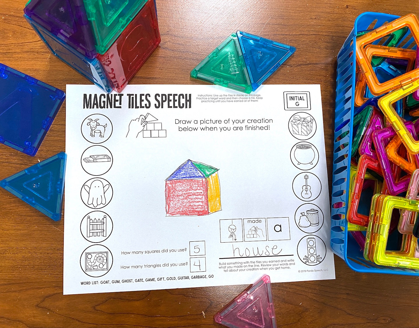 Magnet Tiles Speech Toy Companion for Language Skills
