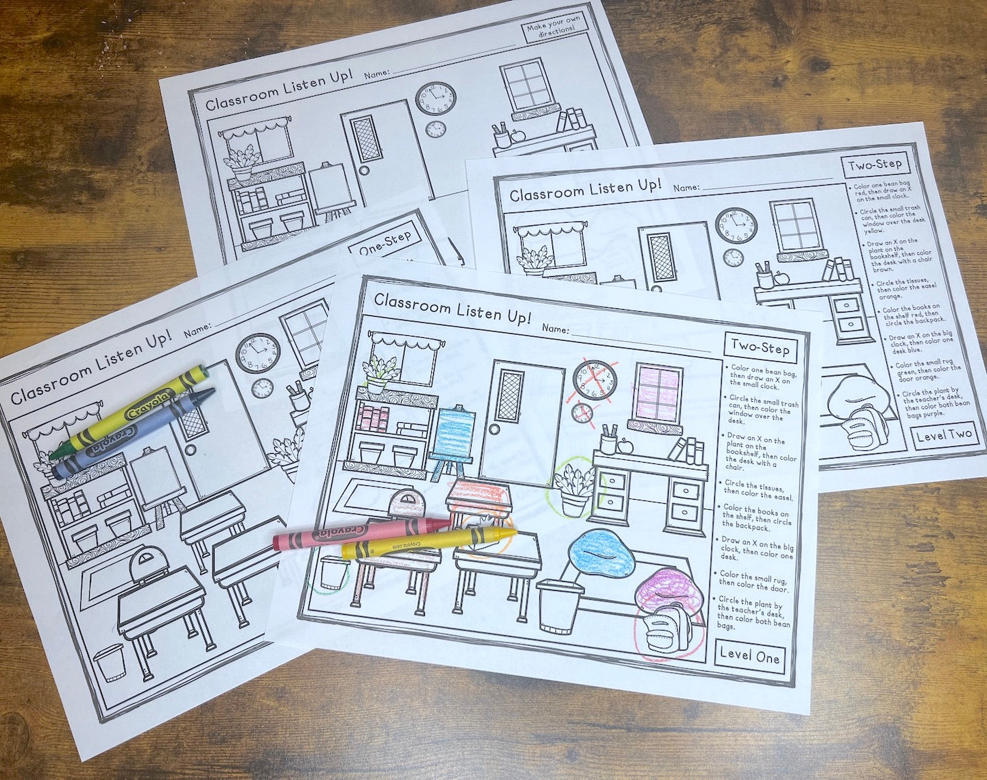 Classroom Listen Up! Following Directions Freebie