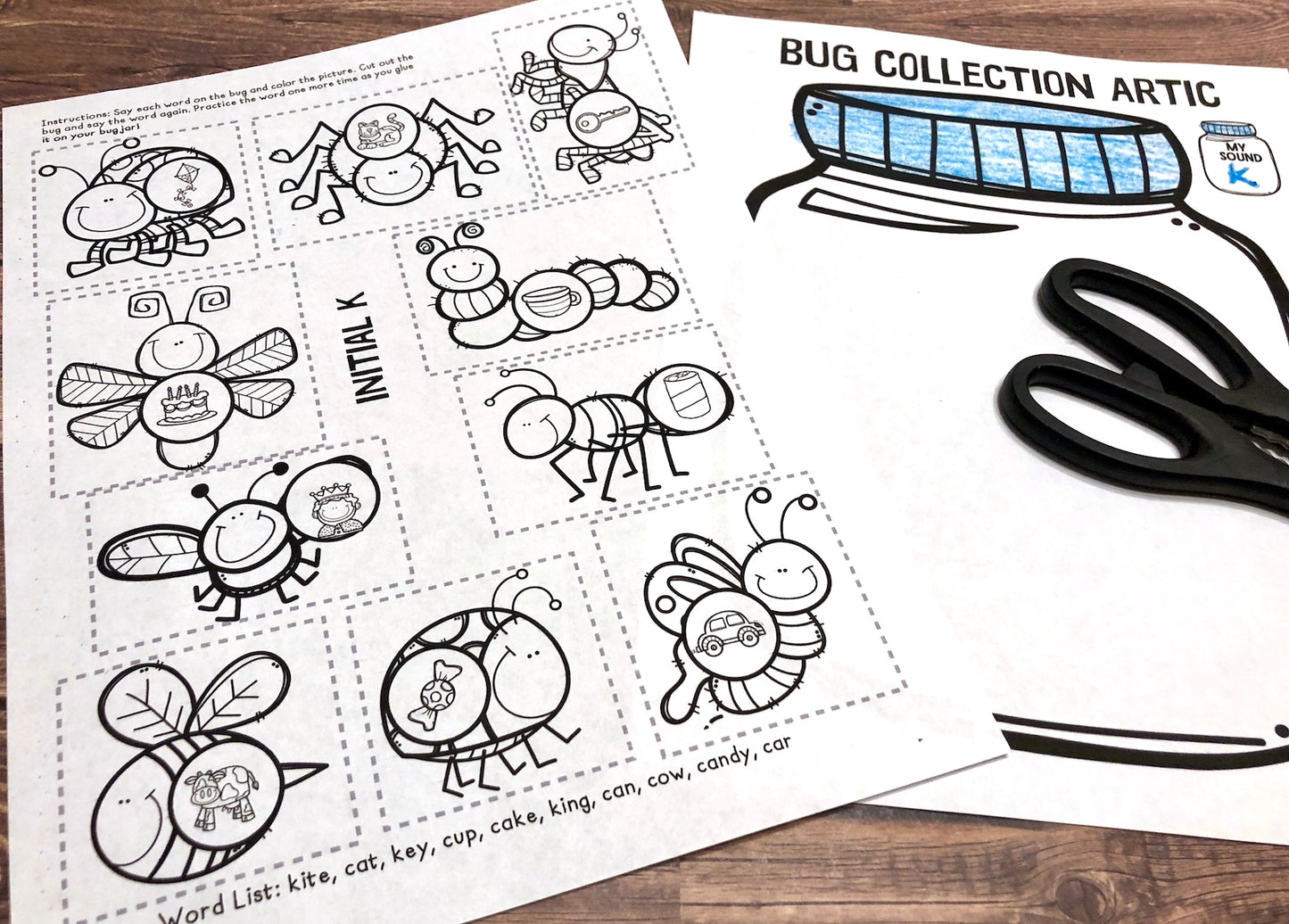 Articulation Bug Collection~ Speech Therapy Cut & Paste Craft
