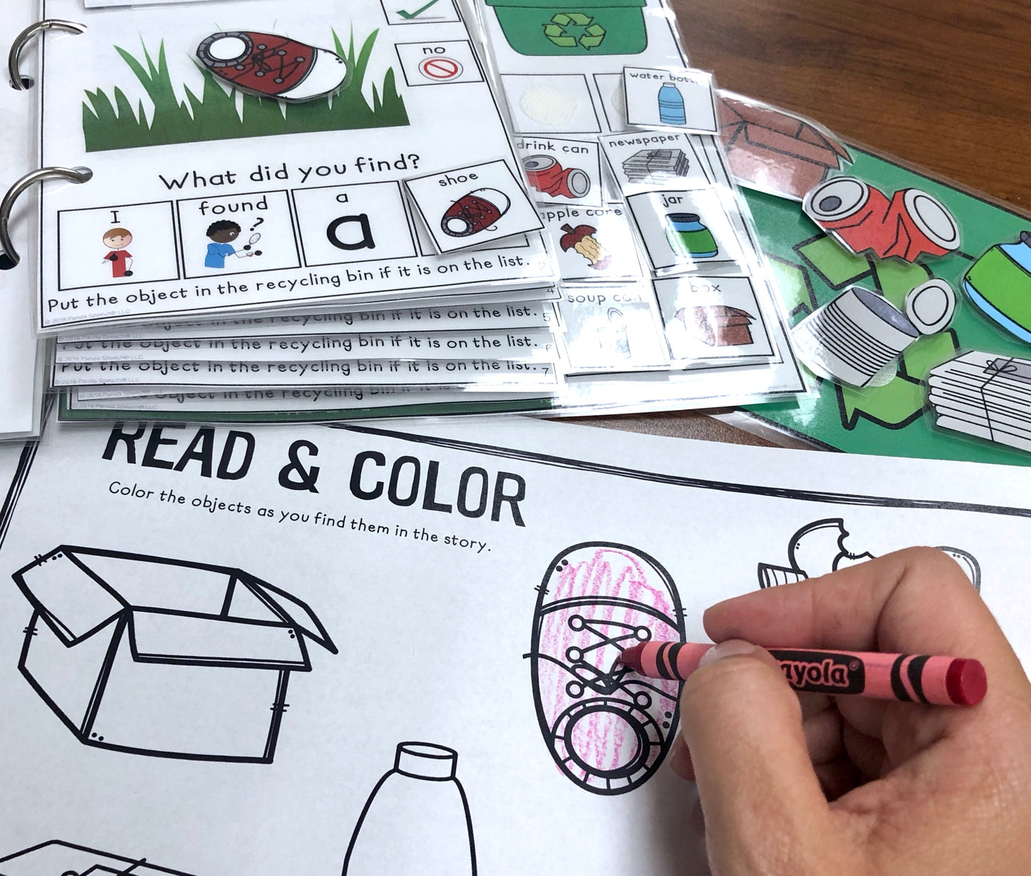 Clean up the Park (Recycle Theme) Lift a Flap Book (Print & Make Book)