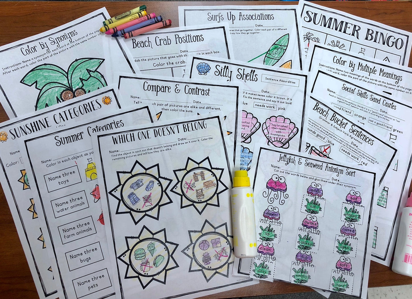 Summer No Prep Language Pack (Quick pack!)