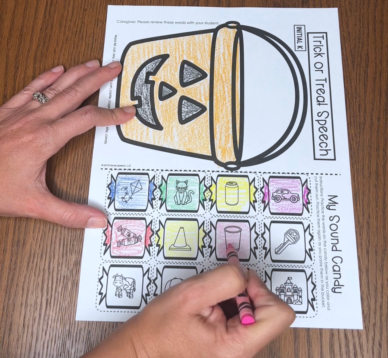 Trick or Treat Speech ~ One Page Speech and Language Craft