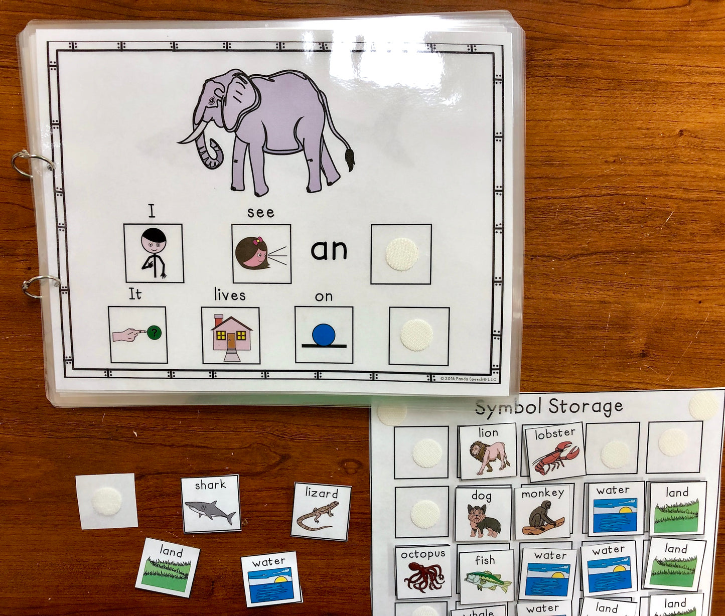 Functional Vocabulary Book: Land or Water Animal? Print & Make Book